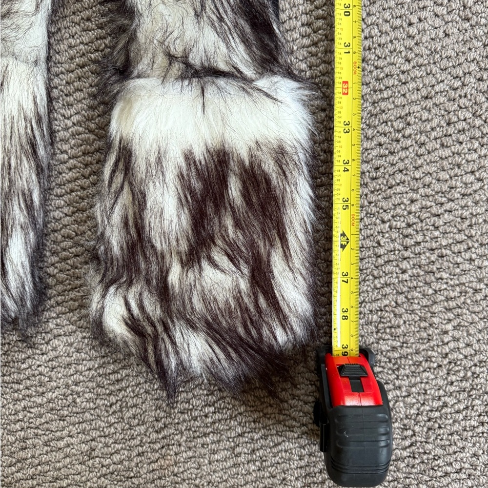 Grey Wolf faux fur Hood with Ears and Paws.  Halloween Costume. - Picture 4 of 10